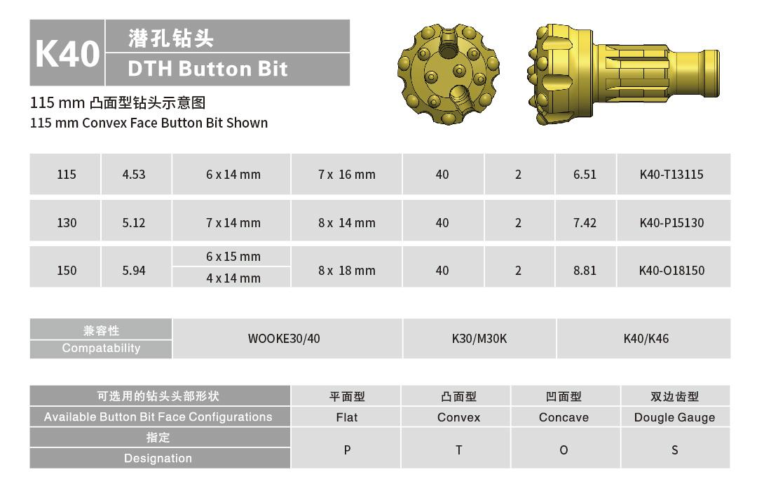 K40沖擊器鉆頭2